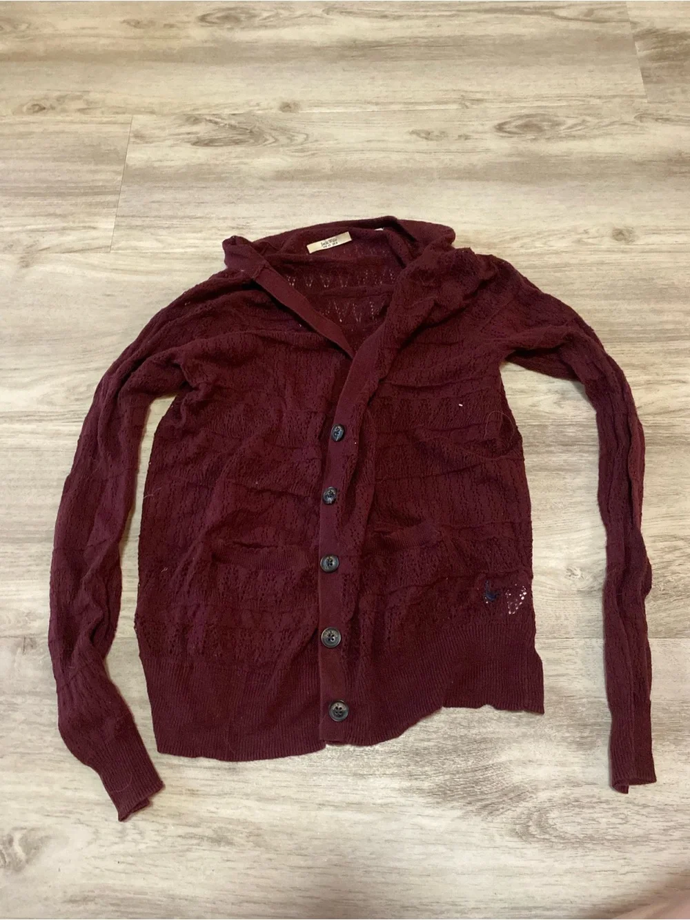 Burgundy Jack Wills Cardigan